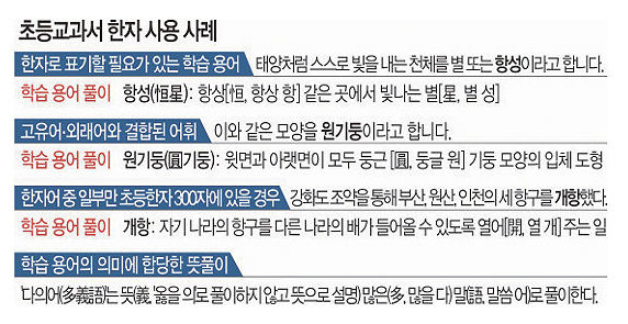 [NIE 논술] 초등 한자 병기, 득 될까 해될까?