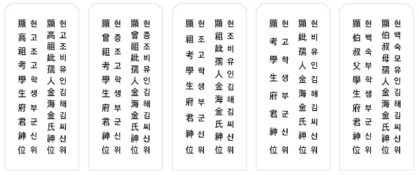 추석 차례, 지방 쓰는 법은? ‘관계-직위-이름-신위’ 순으로