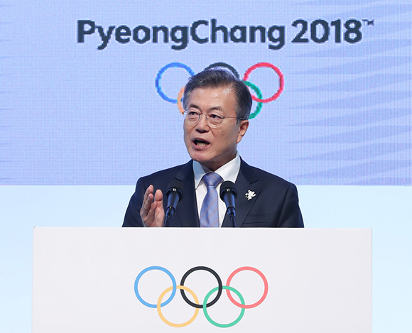 문 대통령 “평화올림픽…상상은 현실이 됐다”