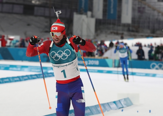 바이애슬론 남자 스프린트 10km(메달)경기, 한국의 티모페이 랍신 출전