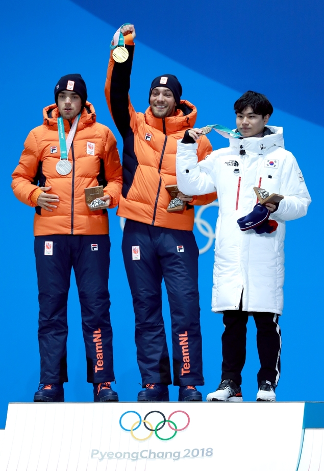 스피드스케이팅 남자 1,500m 시상식, 김민석 선수 동메달