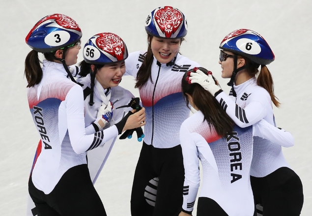 쇼트트랙 여자 3,000m 계주 결승 경기, 한국 선수 금메달