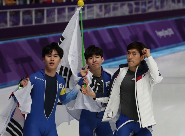 스피드스케이팅 남자 팀추월 결승 경기, 한국 선수 은메달