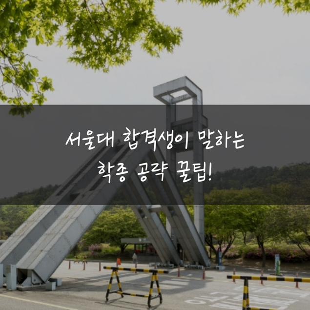 서울대 합격생이 말하는 학종 공략 꿀팁!