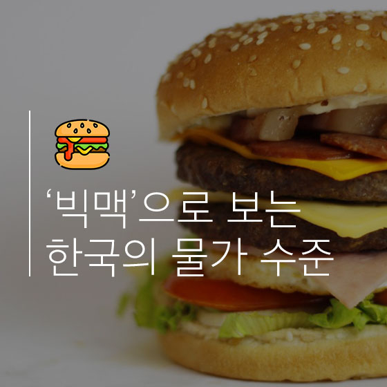 \'빅맥지수\'가 말하는 한국의 물가는...높다?